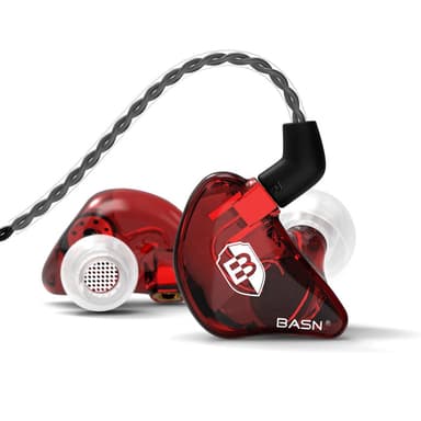 Clearance Sale-BASN Bsinger PRO In Ear Monitor Headphones (Red)