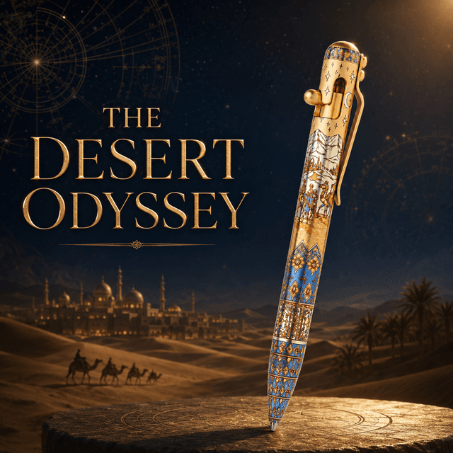 THE DESERT ODYSSEY - TITANIUM - BASTION® BOLT ACTION PEN (PRE-ORDER)