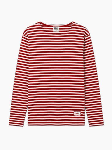 "The Montgomery" Breton shirt  | Red