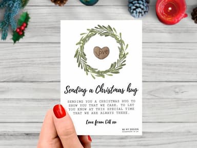 Christmas Pocket Hug Token Card