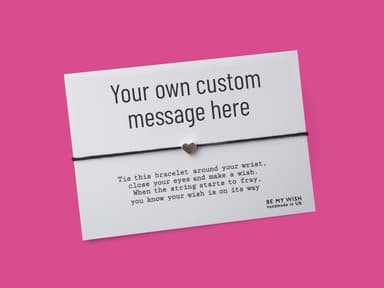 Customised Wish Bracelet – Your Own Message