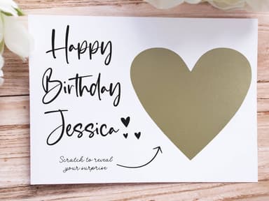 Personalised Birthday Scratchcard