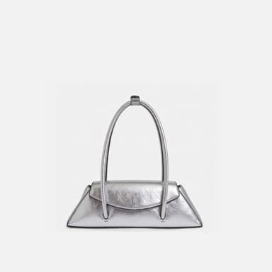 DIANA BAG CRINKLE SILVER