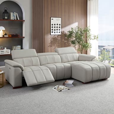 Luvano Leather Sectional Sofa