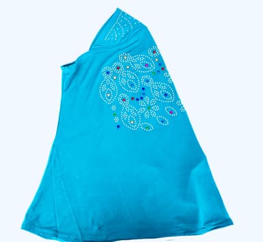 Slip-On Girls Hijab - Light Blue