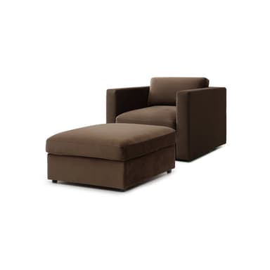 Bella Armchair + Storage Ottoman Bundle