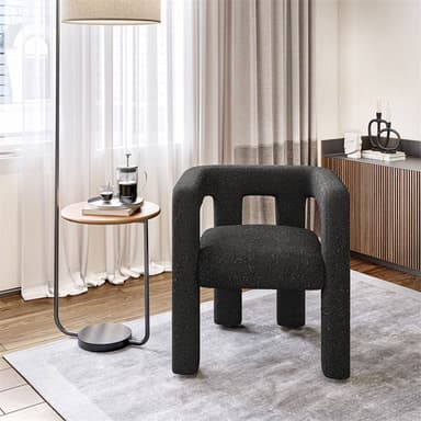 Lisbon Bouclé Upholstered Barrel Accent Chair