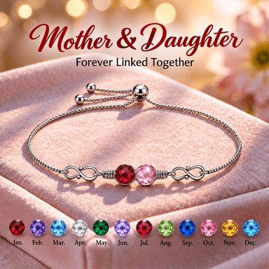 Infinity Custom Birthstone Bracelet