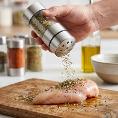 BergHOFF Geminis 4" Seasoning Shaker for Spices, Herbs & Coarse Seasonings