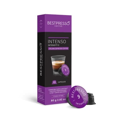 compatible with Starbucks Verismo, Caffitaly, CBTL, K-fee systems 80 Pods,  Intenso Flavor