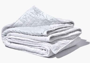 WARM Ultra-Soft Microfiber Cover for Weighted Blanket - White