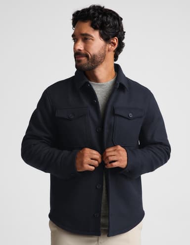 Day to Night Wool Men's Shirt Jacket