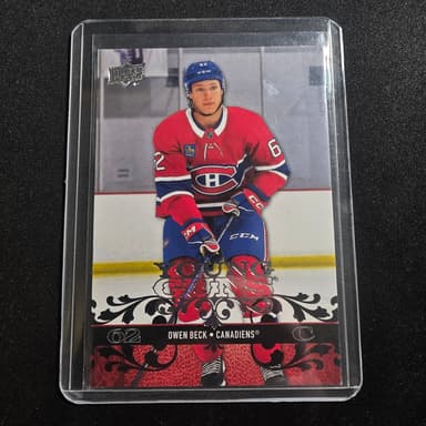 2023-24 UD Extended Owen Beck Young Guns Tribute #T-24 Montreal Canadiens