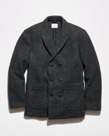Boiled Wool Bond Peacoat
