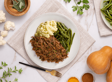 Hickory Smoked BBQ Beef with Yukon Gold Potatoes