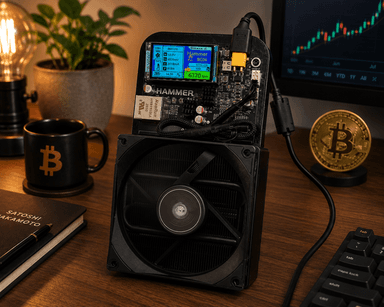 Bitcoin Merch® - Hammer Miner BC04 6TH/s Bitcoin Miner w/ Power Supply