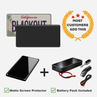 Blackout Plate Essential Bundle Motorcycle