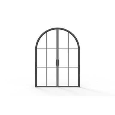Light 6 Interior - Double - Arch | Steel Interior Door