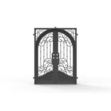 Dallas - Square-Arch (Cold Weather + Thermal Break) | Wrought Iron Door