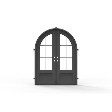 Telluride Double - Arch (Cold Weather - Thermal Break) | Wrought Iron Door