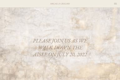 Abigail Wedding Website