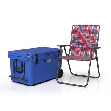 The Sit & Chill Combo - Retro Chair + 110 Qt Wheeled Cooler - Promo
