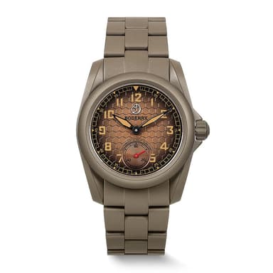 VOYAGER S72 – 72-Hour Power Reserve Titanium Automatic Field Watch, 100M Water Resistant | Desert Tan/Bracelet