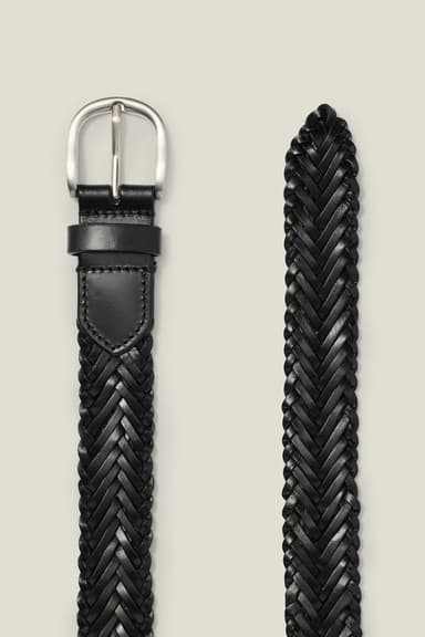 Leather Braided Belt