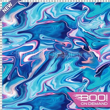Spandex Marble Run Blue