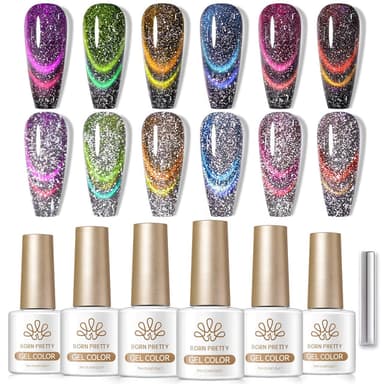 🎁 6 Colors Reflective Cat Magnetic Gel M64 Light Years Away 7ml (100% off)
