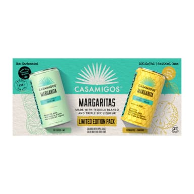 Casamigos Margarita Variety Pack – Classic Lime & Pineapple Tangerine