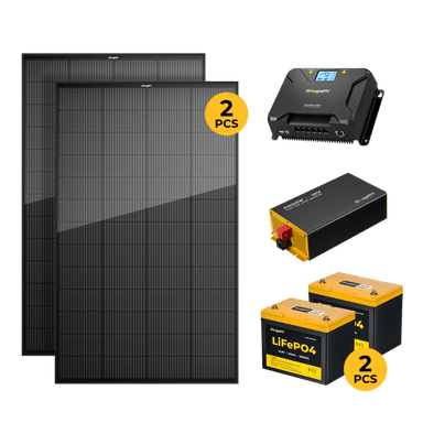 BougeRV 12V 400W ShadePower Rigid Solar System Kit