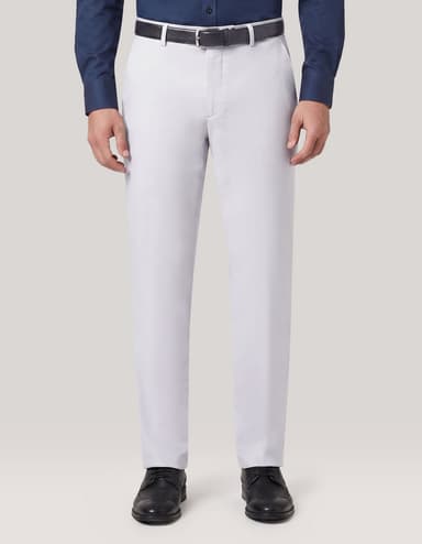 light Grey Stretch Twill Chinos