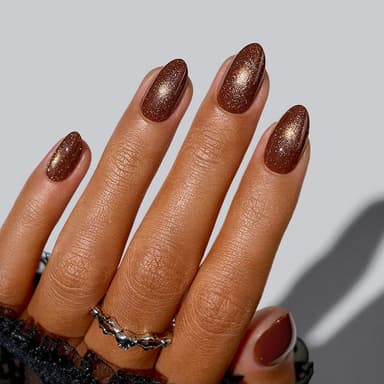 Haunted Cocoa Almond Nails - Soft Gel Press On
