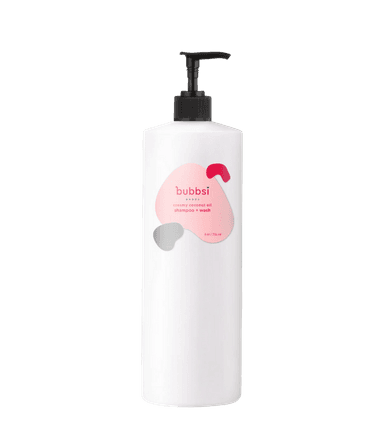 empty shampoo + wash refill bottle + pump