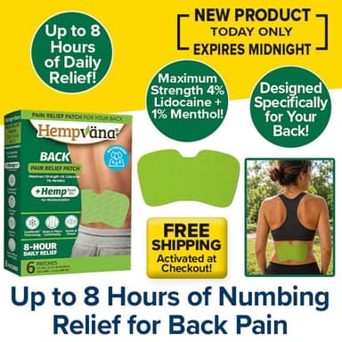 Hempvana Back Pain Relief Patch