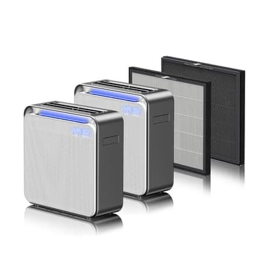 BURTRAN A31 H14 HEPA Air Purifier for Home Large Room Bedroom up to 1360ft²,Ultra-Quiet Sleep Modes, Nano-Oxy Negative Ions,PM2.5 & TVOC Smart Monitor, 5-Stage 