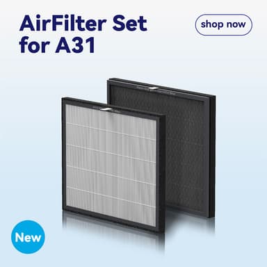 BURTRAN F30 Air Purifier Replacement Filter Set for A31 Air Purifier, Genuine Nano-Oxy™ + HEPA 14 + H12 + Activated Carbon, Balanced PM2.5 & VOC Filtration, Sle