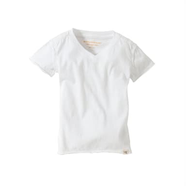 Organic Baby V-Neck Tee - Cloud White