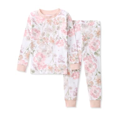 Flower Meadow Organic Cotton Two-Piece Pajamas