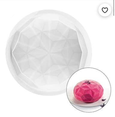 Soft Geometric Round Mold - Breakable Chocolate