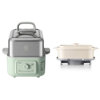 G52 Electric Food Steamer with Waterless Ceramic Steam Pot - Bundle Offer