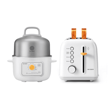 G32 Mini Electric Food Steamer with 2-Slice Toaster - Bundle Offer