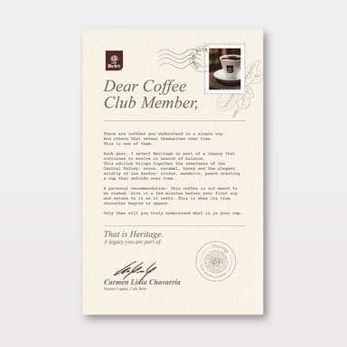 Heritage 2026 · Exclusive MemberCard