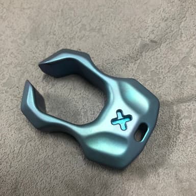 Titanium Scarab Single Finger Knuckle Duster