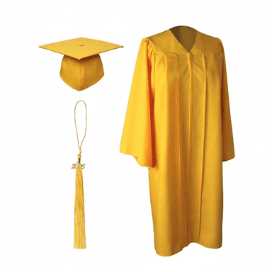 Aviation Institute of Maintenance - Matte Gold Cap, Gown, and Tassel