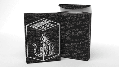 Schrodinger's Cat: Quantum Gilded Dead Black Playing Cards