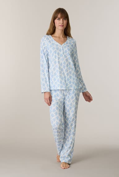 Heritage Bouquet Cotton Long Pajama Set