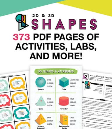 In a Flash: 2D &amp; 3D Shapes Printable Collection Grade K-2