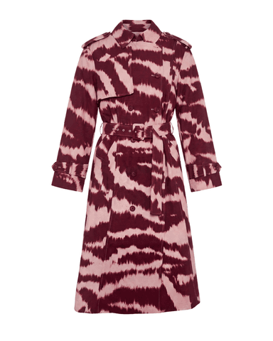 FA26 Kennedy Trench Coat-Abstract Anamalier-Zinfandel